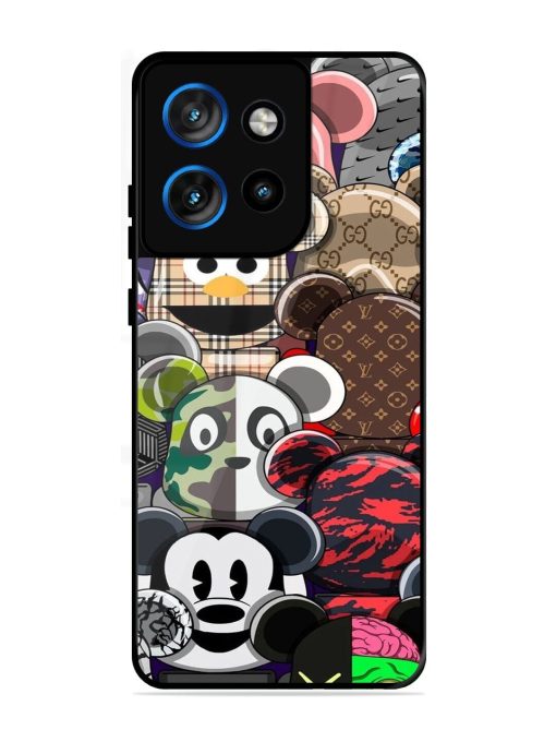 Streetwear Bearbrick Extravaganza Glossy Soft Edge Case for Motorola Moto Edge 50 Neo (5G)