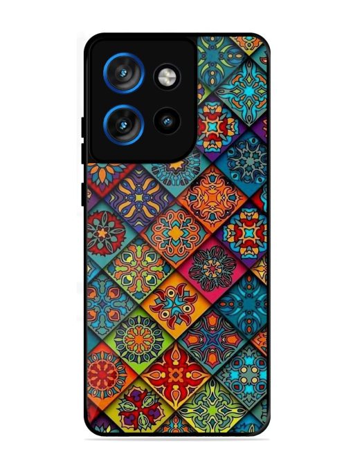 Patchwork Mandala Mosaic Glossy Soft Edge Case for Motorola Moto Edge 50 Neo (5G)