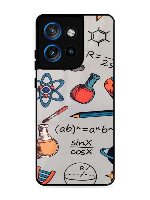 Science Doodle Delight Glossy Soft Edge Case for Motorola Moto Edge 50 Neo (5G)