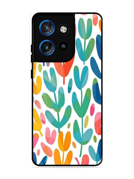 Rainbow Of Blooms Glossy Soft Edge Case for Motorola Moto Edge 50 Neo (5G)