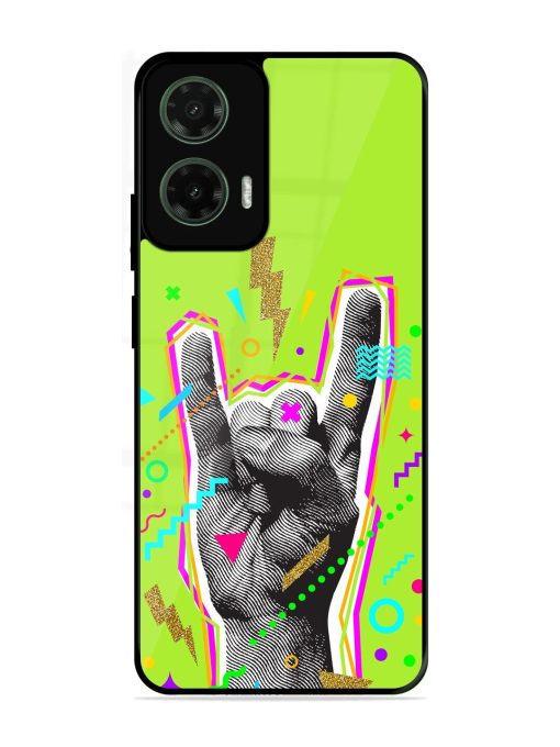 Neon Rock Glossy Soft Edge Case for Motorola Moto G35 (5G)