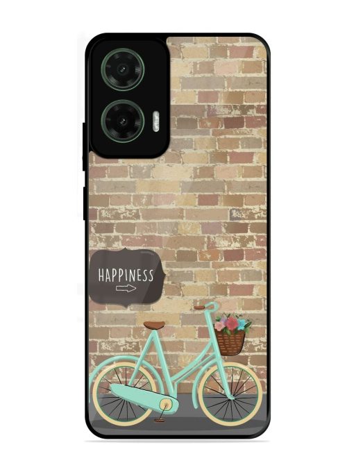 Pedaling Towards Happiness Glossy Soft Edge Case for Motorola Moto G35 (5G)