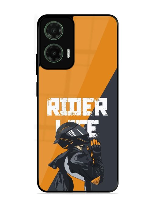 Ride Never Ends Glossy Soft Edge Case for Motorola Moto G35 (5G)