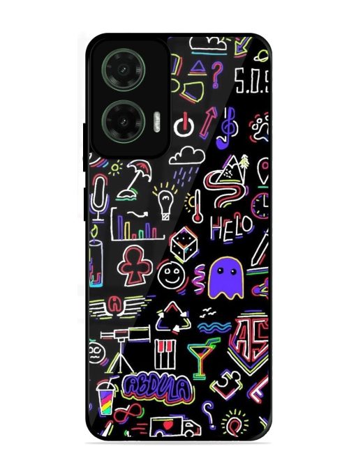 Neon Doodle Glossy Soft Edge Case for Motorola Moto G35 (5G)