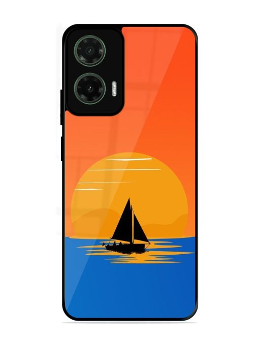 Sunset Sail Glossy Soft Edge Case for Motorola Moto G35 (5G)