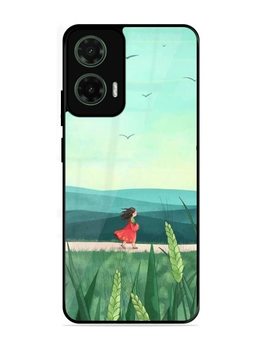 Solitude'S Serenity Glossy Soft Edge Case for Motorola Moto G35 (5G)