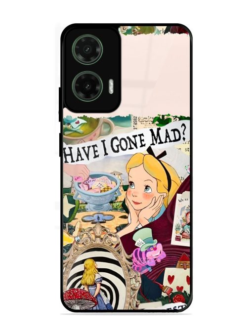 Mad Hatter'S Collage Glossy Soft Edge Case for Motorola Moto G35 (5G)