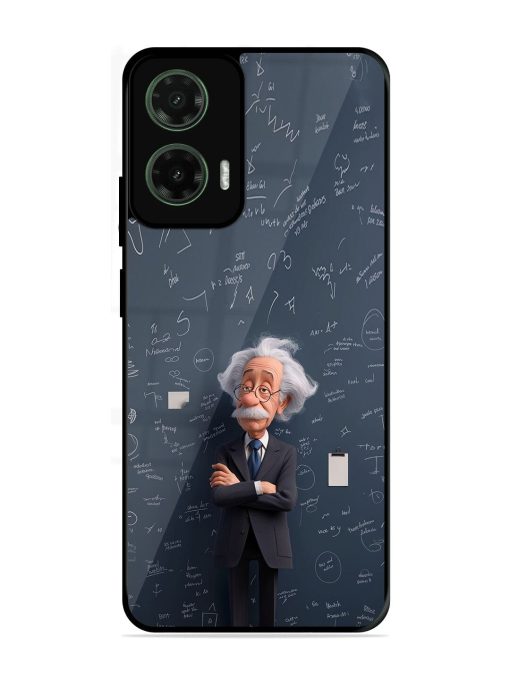 Albert Einstein Glossy Soft Edge Case for Motorola Moto G35 (5G)