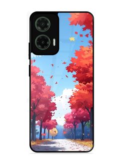 Autumn'S Embrace Glossy Soft Edge Case for Motorola Moto G35 (5G)