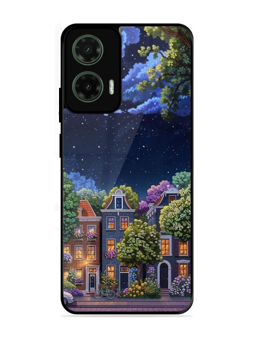 Moonlit Streets Glossy Soft Edge Case for Motorola Moto G35 (5G)