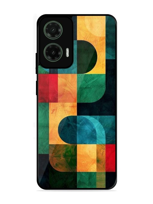 Geometric Harmony Glossy Soft Edge Case for Motorola Moto G35 (5G)