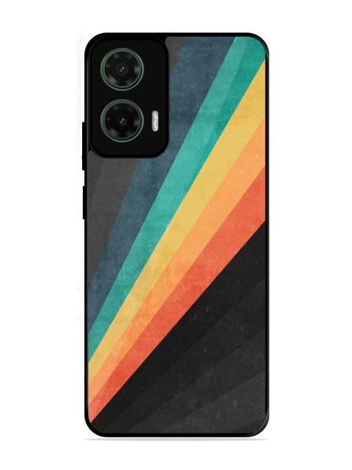 Retro Spectrum Glossy Soft Edge Case for Motorola Moto G35 (5G)