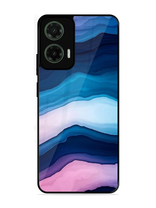 Oceanic Layers Glossy Soft Edge Case for Motorola Moto G35 (5G)