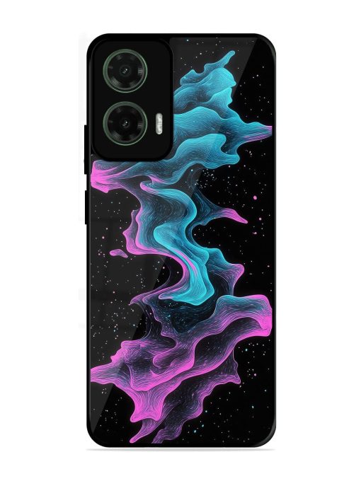 Cosmic Currents Glossy Soft Edge Case for Motorola Moto G35 (5G)
