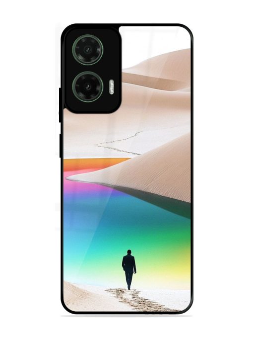 Desert Dreams Glossy Soft Edge Case for Motorola Moto G35 (5G)