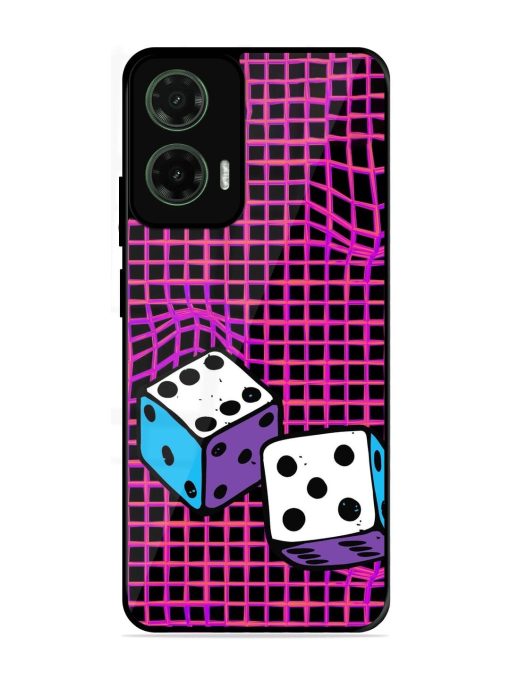 Glitched Dice Glossy Soft Edge Case for Motorola Moto G35 (5G)