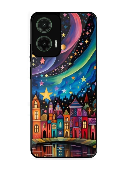 Starlit Village Glossy Soft Edge Case for Motorola Moto G35 (5G)