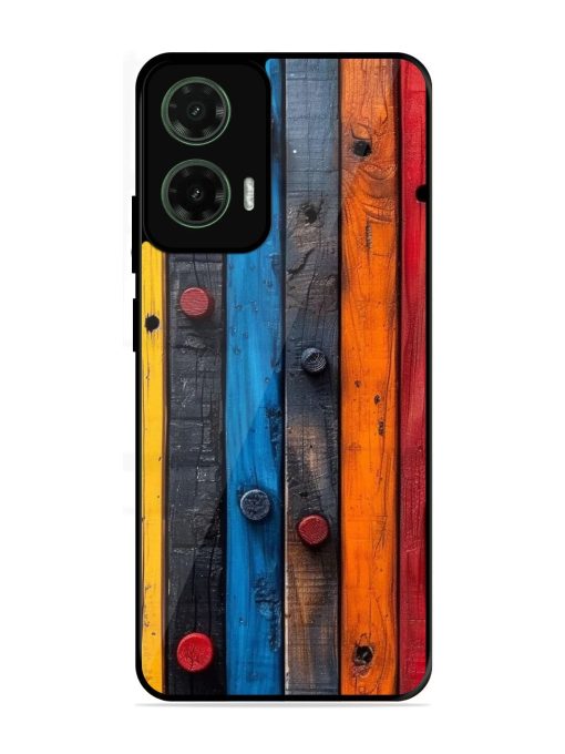 Rainbow Plank Glossy Soft Edge Case for Motorola Moto G35 (5G)