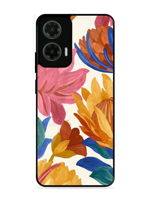 Blooming Tapestry Glossy Soft Edge Case for Motorola Moto G35 (5G)