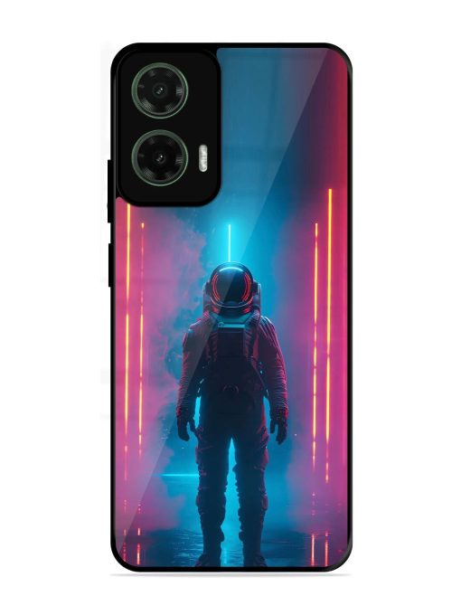 Neon Astronaut Glossy Soft Edge Case for Motorola Moto G35 (5G)