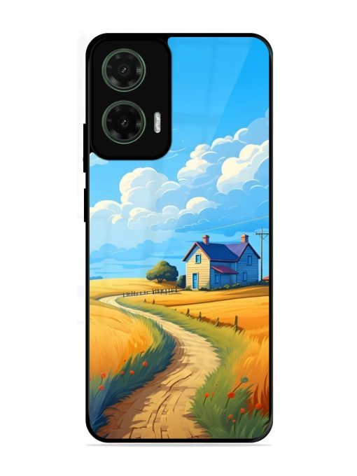 Countryside Cottage Glossy Soft Edge Case for Motorola Moto G35 (5G)