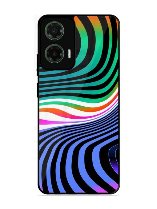 Psychedelic Waves Glossy Soft Edge Case for Motorola Moto G35 (5G)