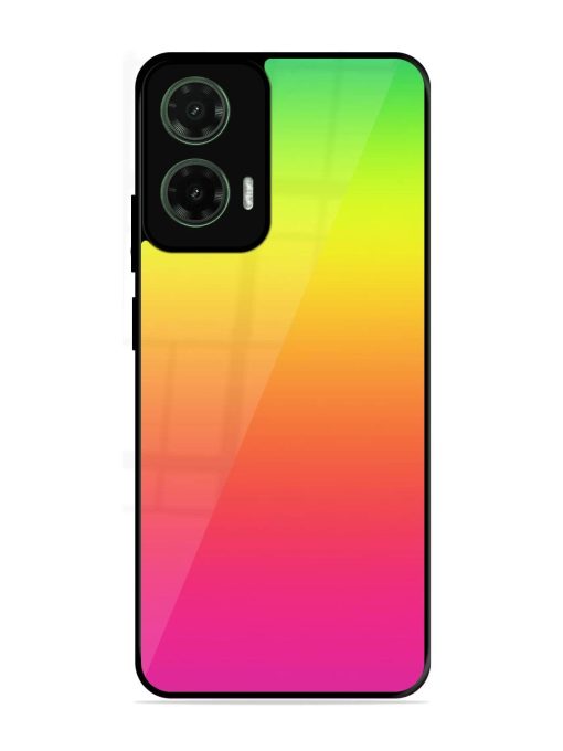 Rainbow Gradient Glossy Soft Edge Case for Motorola Moto G35 (5G)