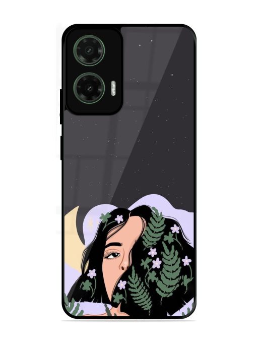 Lunar Lullaby Glossy Soft Edge Case for Motorola Moto G35 (5G)