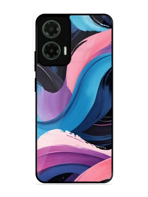 Whimsical Waves Glossy Soft Edge Case for Motorola Moto G35 (5G)