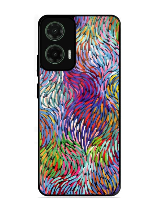 Vibrant Waves Glossy Soft Edge Case for Motorola Moto G35 (5G)
