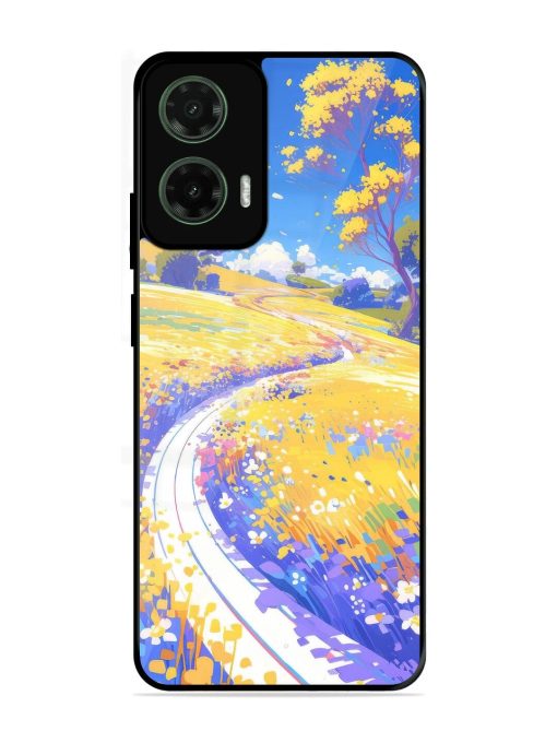 Vibrant Spring Meadow Glossy Soft Edge Case for Motorola Moto G35 (5G)