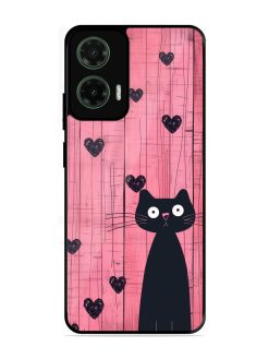 Feline Valentine'S Day Glossy Soft Edge Case for Motorola Moto G35 (5G)