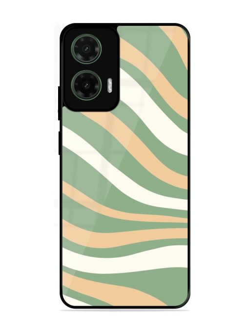 Wavy Pastel Paradise Glossy Soft Edge Case for Motorola Moto G35 (5G)