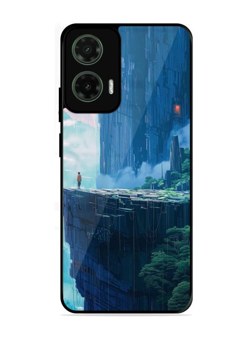 Solitude In The Sky Glossy Soft Edge Case for Motorola Moto G35 (5G)