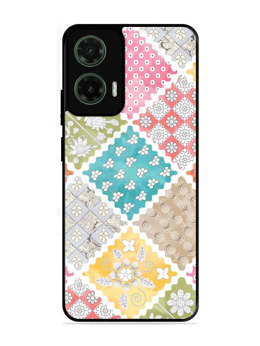 Patchwork Dreamscape Glossy Soft Edge Case for Motorola Moto G35 (5G)