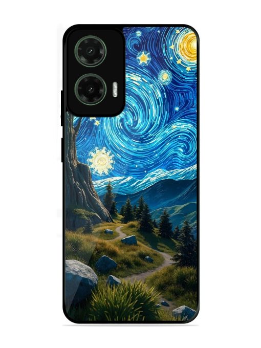 Starry Night In The Shire Glossy Soft Edge Case for Motorola Moto G35 (5G)