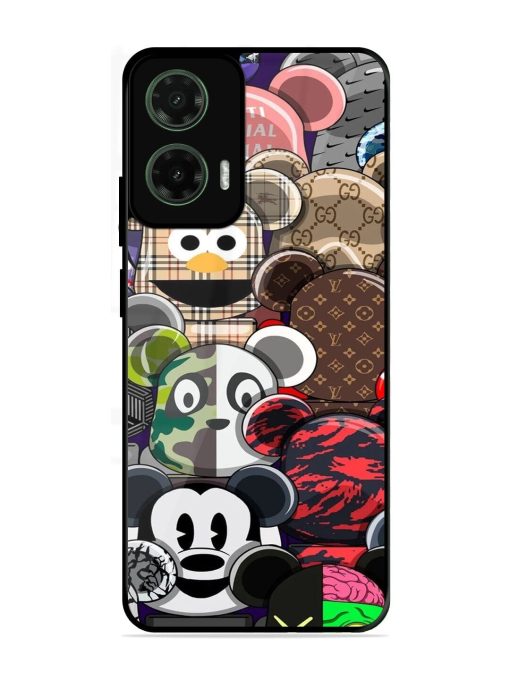 Streetwear Bearbrick Extravaganza Glossy Soft Edge Case for Motorola Moto G35 (5G)