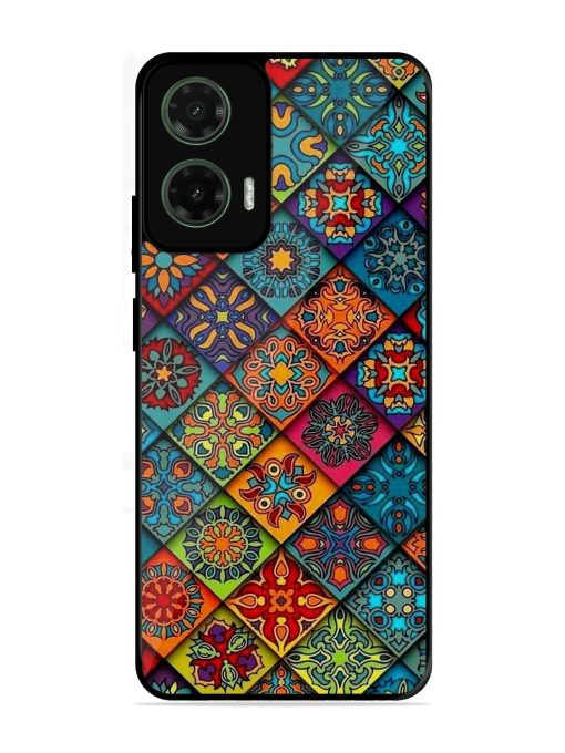 Patchwork Mandala Mosaic Glossy Soft Edge Case for Motorola Moto G35 (5G)