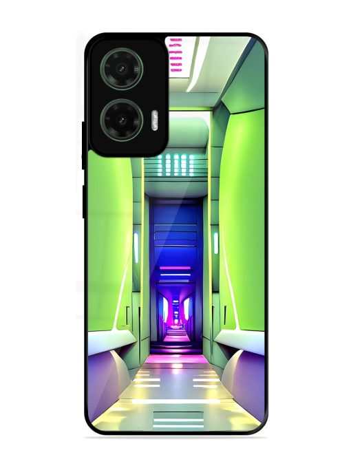 Neon Corridor Glossy Soft Edge Case for Motorola Moto G35 (5G)