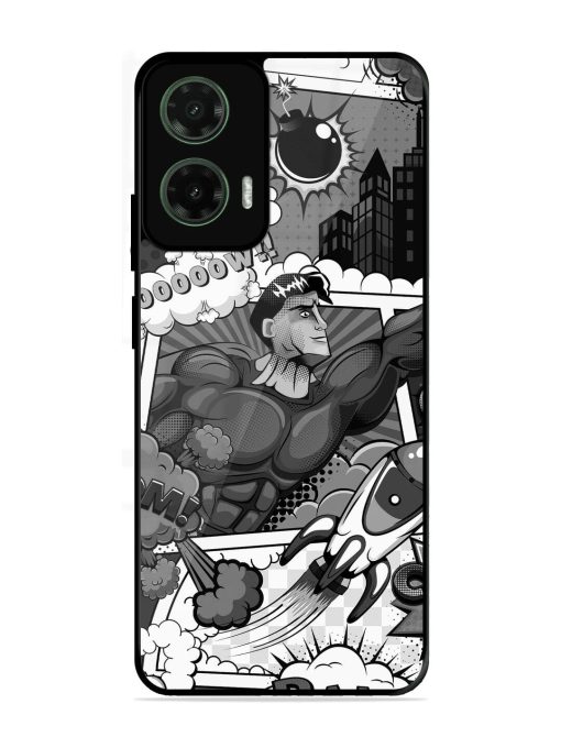 Comic Book Chaos Glossy Soft Edge Case for Motorola Moto G35 (5G)