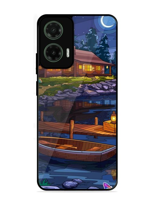 Moonlit Serenity Glossy Soft Edge Case for Motorola Moto G35 (5G)