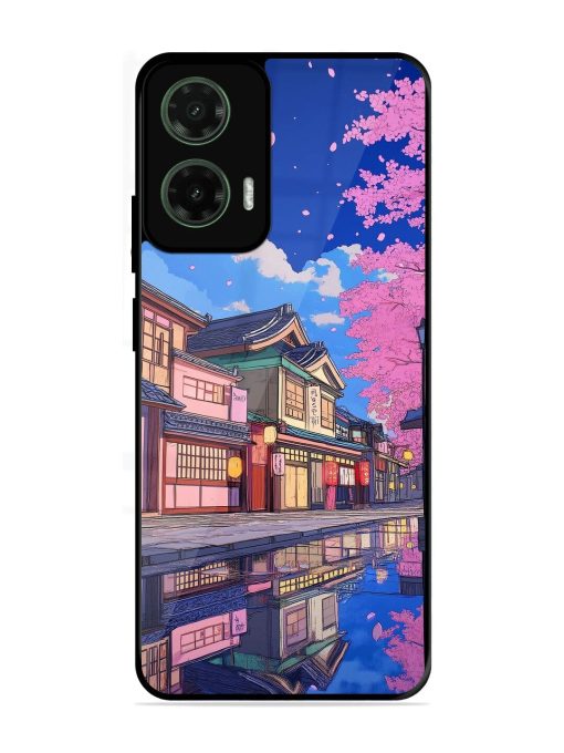 Tranquil Reflections Glossy Soft Edge Case for Motorola Moto G35 (5G)