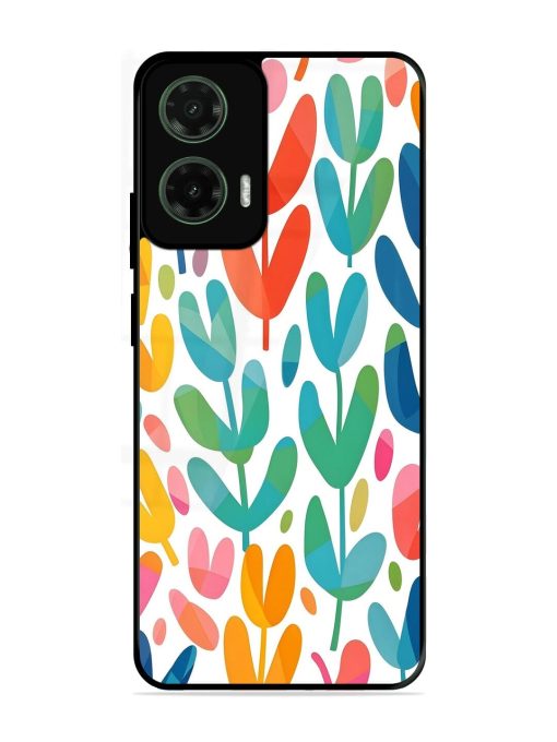 Rainbow Of Blooms Glossy Soft Edge Case for Motorola Moto G35 (5G)