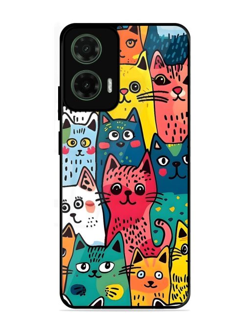 Feline Frenzy Glossy Soft Edge Case for Motorola Moto G35 (5G)