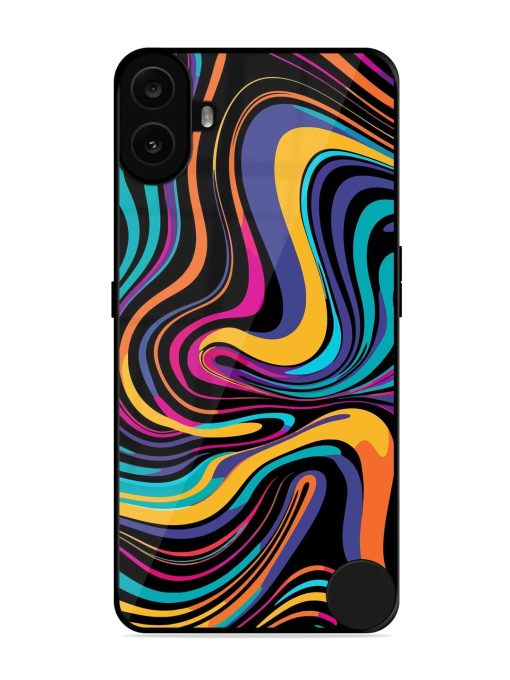 Psychedelic Swirl Glossy Soft Edge Case for Nothing CMF Phone 1