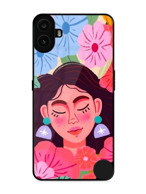 Blooming Serenity Glossy Soft Edge Case for Nothing CMF Phone 1