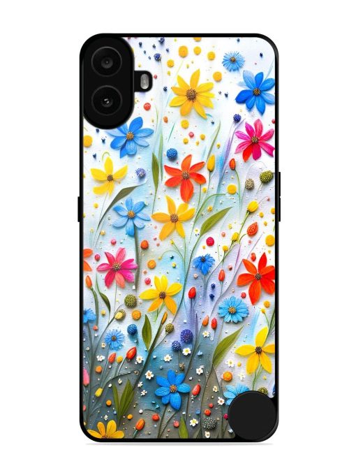 Vibrant Floral Glossy Soft Edge Case for Nothing CMF Phone 1