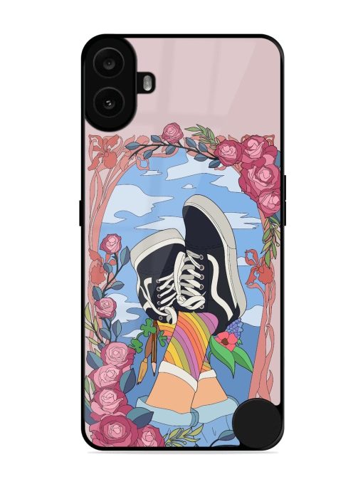 Floral Fantasy Glossy Soft Edge Case for Nothing CMF Phone 1