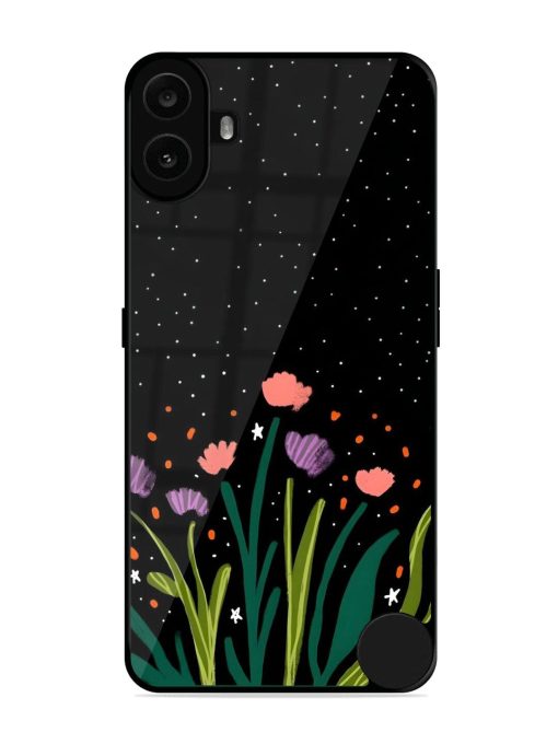 Midnight Bloom Glossy Soft Edge Case for Nothing CMF Phone 1