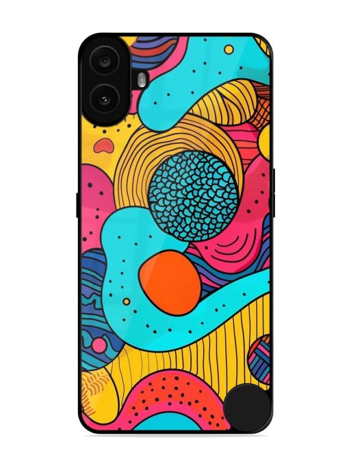 Psychedelic Patterns Glossy Soft Edge Case for Nothing CMF Phone 1